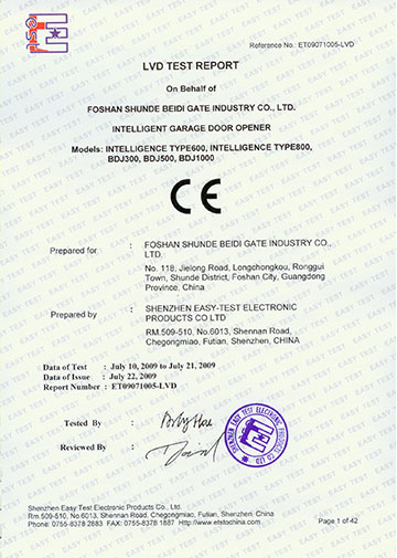 CE Certificate